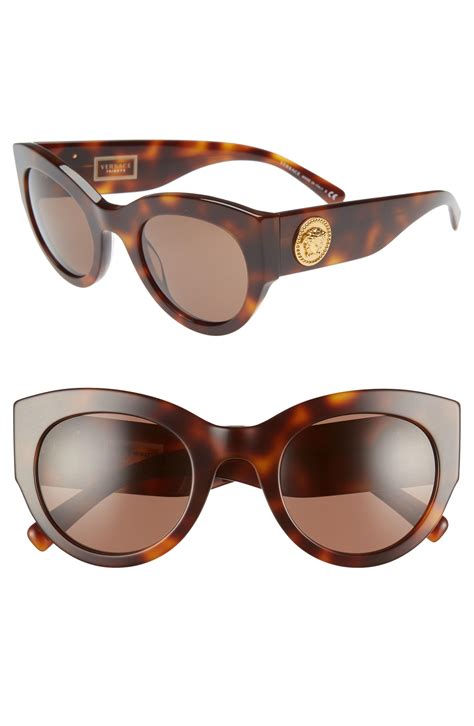 versace brown cat eye sunglasses|female versace sunglasses.